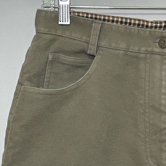 ORVIS Women's Heavy Double Brushed 100% Cotton Pants Olive Green Sz 10 Hong Kong - Picture 2 of 7